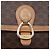 Céline Borsa a Spalla CELINE Macadam Canvas PVC Pelle Marrone Oro Auth ka5312 D'oro - vista 17