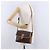 Céline Borsa a Spalla CELINE Macadam Canvas PVC Pelle Marrone Oro Auth ka5312 D'oro - vista 24