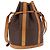 Céline Borsa a tracolla CELINE Macadam Canvas PVC Pelle Marrone Oro Auth bs36063 D'oro