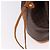 Céline Borsa a tracolla CELINE Macadam Canvas PVC Pelle Marrone Oro Auth bs36063 D'oro - vista 10