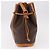 Céline Borsa a tracolla CELINE Macadam Canvas PVC Pelle Marrone Oro Auth bs36063 D'oro - vista 3