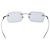 Gafas de sol GUCCI Rimless Metal Silver Light Blue Auth SW2615V Plata Azul claro - vista 3