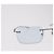 Gafas de sol GUCCI Rimless Metal Silver Light Blue Auth SW2615V Plata Azul claro - vista 4
