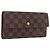LOUIS VUITTON Damier Ebene Portefeuille International Wallet N61217 Auth bs36216