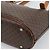 Céline Borsa Tote CELINE Macadam in PVC e pelle marrone con finiture dorate Auth 192720 - vista 15