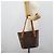 Céline Borsa Tote CELINE Macadam in PVC e pelle marrone con finiture dorate Auth 192720 - vista 22