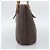 Céline Borsa Tote CELINE Macadam in PVC e pelle marrone con finiture dorate Auth 192720 - vista 4