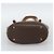 Céline Borsa Tote CELINE Macadam in PVC e pelle marrone con finiture dorate Auth 192720 - vista 5