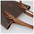 Céline Borsa Tote CELINE Macadam in PVC e pelle marrone con finiture dorate Auth 192720 - vista 6