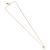 Collana Christian Dior Pearl tTop Metallo Tonalità Oro Auth SW2495 - vista 2