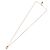 Collana Christian Dior Pearl tTop Metallo Tonalità Oro Auth SW2495 - vista 8
