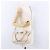 Borsa VALENTINO in pelle 2way White Gold Auth BA14307 Bianco D'oro - vista 25