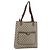 Borsa Tote GUCCI GG Supreme in PVC e pelle Beige Auth 192725