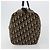 Borsa Boston Christian Dior Trotter Canvas Navy Silver Auth gh2199 Argento Blu navy - vista 4