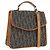 Borsa Christian Dior Trotter Canvas PVC 2way Navy Gold Auth 192200 D'oro Blu navy