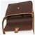 Bolsa de Ombro GUCCI Micro GG Supreme PVC Marrom Ouro 001 261 0688 Auth BA14319A Dourado - vista 15
