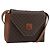 Céline Borsa a Spalla CELINE Macadam Canvas PVC Pelle Marrone Oro Auth 192261 D'oro