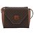 Céline Borsa a Spalla CELINE Macadam Canvas PVC Pelle Marrone Oro Auth 192261 D'oro - vista 13