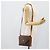 Céline Borsa a Spalla CELINE Macadam Canvas PVC Pelle Marrone Oro Auth 192261 D'oro - vista 22