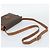 Céline Borsa a Spalla CELINE Macadam Canvas PVC Pelle Marrone Oro Auth 192261 D'oro - vista 7