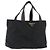 PRADA Tote Bag Nylon Schwarz Gold Auth 192232A Golden