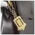 Borsa a Spalla SAINT LAURENT in Pelle Marrone Oro Auth ar14039 D'oro - vista 10
