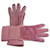 Chloé Vintage Chloe Wildleder-Strickhandschuhe Rosa Pink