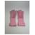 Chloé Vintage Chloe Wildleder-Strickhandschuhe Rosa Pink - Ansicht 2