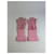 Chloé Vintage Chloe Wildleder-Strickhandschuhe Rosa Pink - Ansicht 3