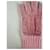Chloé Vintage Chloe Wildleder-Strickhandschuhe Rosa Pink - Ansicht 4