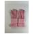Chloé Vintage Chloe Wildleder-Strickhandschuhe Rosa Pink - Ansicht 5