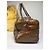 Vintage Fendi FF Monogramm Canvas Weekender Tasche Braun Tan - Ansicht 7