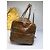Vintage Fendi FF Monogramm Canvas Weekender Tasche Braun Tan - Ansicht 9