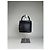 Beauty case in pelle liscia vintage Courreges nero argento - vista 13