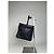 Beauty case in pelle liscia vintage Courreges nero argento - vista 4