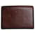 Vintage Yves Saint Laurent Leder Kartenetui Dunkelbraun Gold  - Ansicht 1