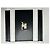 Vintage Courreges Leather Card Holder Black White Silver Logo - view 4