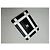 Vintage Courreges Leather Card Holder Black White Silver Logo - view 5