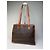 Edge Céline Vintage Celine Macadam Canvas Tote Braun Tan Gold Kamel - Ansicht 2