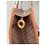 Edge Céline Vintage Celine Macadam Canvas Tote Braun Tan Gold Kamel - Ansicht 7