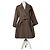 Vintage Givenchy Wool Blend Coat Brown Gold M