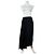 Gonna di seta vintage Chanel nera M Nero