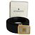 Vintage Givenchy Leather Belt Black Gold-Tone Buckle