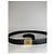 Vintage Givenchy Leather Belt Black Gold-Tone Buckle - view 4