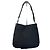 Vintage Gucci Nylon Schultertasche Schwarz Silber