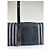 Hermès Vintage Hermes Canvas Tote Bag Schwarz Grau Gestreift - Ansicht 12