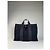 Hermès Vintage Hermes Canvas Tote Bag Schwarz Grau Gestreift - Ansicht 14