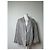 Vintage Dior Linen Blazer Light Grey Stripe S - view 11