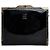 Vintage Givenchy Patent Leather Wallet Black Gold