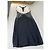 Vintage Givenchy Seidenkleid Schwarz Creme M - Ansicht 4